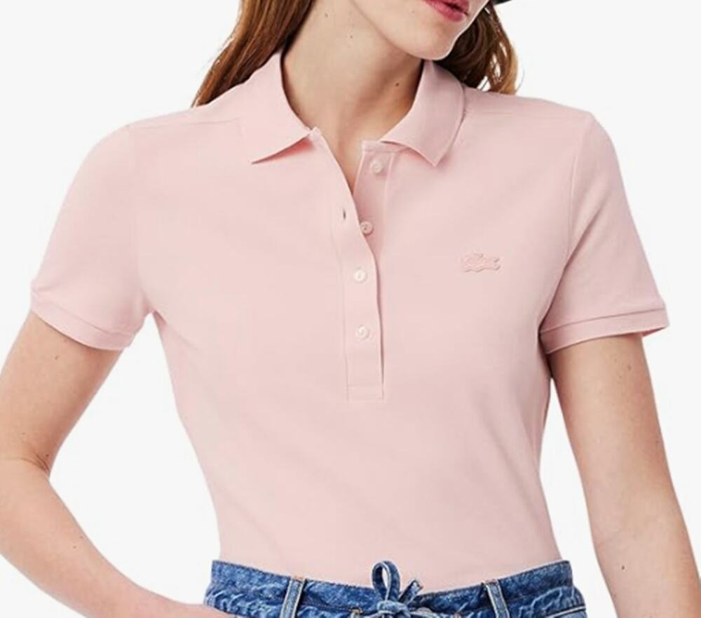 Lacoste Women's Slim Fit Stretch Mini Pique Polo Shirt Nidus 12